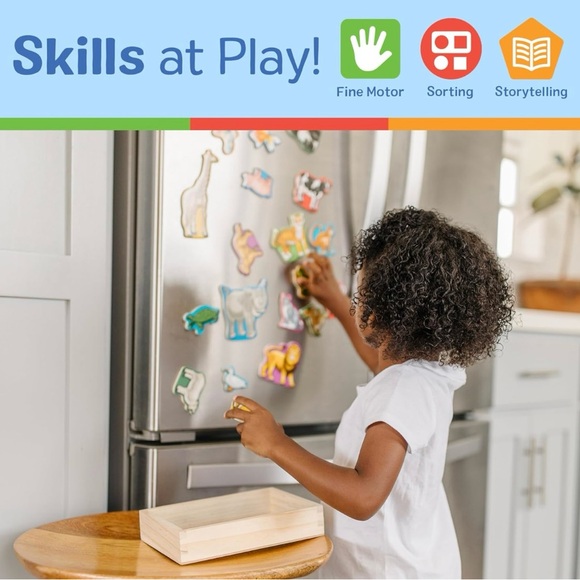 Melissa & Doug animal magnets 20 wooden animal - Picture 8 of 8